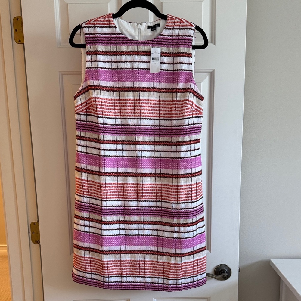 Ann Taylor Vibrant Tweed Shift NWT